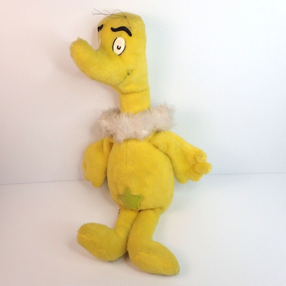 Vintage 1970's Eden Toys DR. Suess Sneetches Sneetch with Star 23" Plush Doll